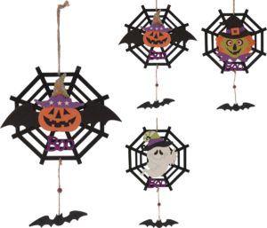 JK Home Décor - Ιστός Αράχνης Κρεμαστός Halloween 22x30cm 3Σχδ 3τμχ