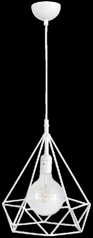 Heronia 34-0252 | Μοντέρνο φωτιστικό DM-01 1L WHITE METAL