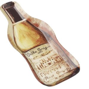 JK Home Décor - Πιατελα Γυάλινη Σε Σχήμα Μπουκάλιου 32x14cm 2τμχ