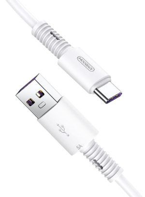 JOYROOM S-M406TC-1-WH | JOYROOM καλώδιο USB σε USB Type-C Thread Series S-M406, 5A, 1m, λευκό