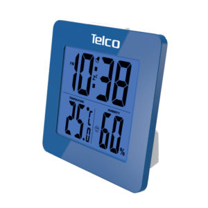 Telco Ε0114Η-1 Ένδειξη Ώρας Θερμοκρασίας Υγρασίας Μπλε
