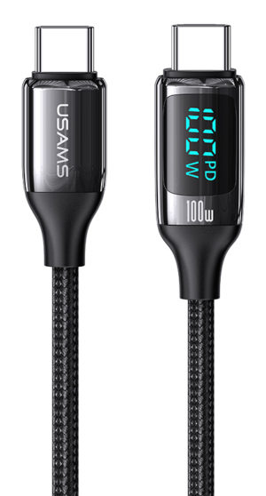 USAMS SJ546USB01 | USAMS καλώδιο USB Type-C US-SJ546, 100W/5A, 1.2m, μαύρο