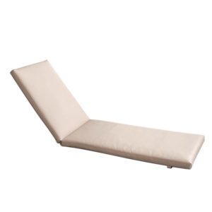 SUNLOUNGER Μαξιλάρι Ξαπλώστρας PVC Μπεζ με Φερμουάρ & Velcro (Foam Polyester)