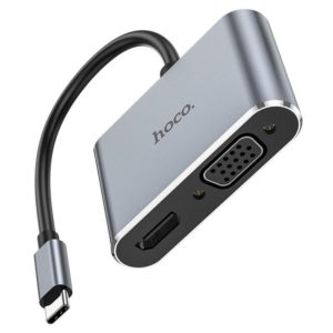 HOCO HB30 HUB 4 ΣΕ 1 TYPE-C MULTI-FUNCTION C /HDMI VGA/USB3.0/PD)