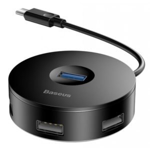 Baseus Round Box USB 3.0 Hub 4 Θυρών με σύνδεση USB-C (CAHUB-G01)