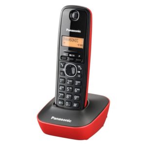 Ασύρματο Τηλέφωνο Panasonic KX-TG1611GRR Black-Red (KX-TG1611GRR)