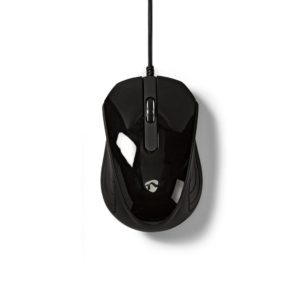 Nedis Wired Desktop Mouse Ενσύρματο Ποντίκι Μαύρο (MSWD300BK)