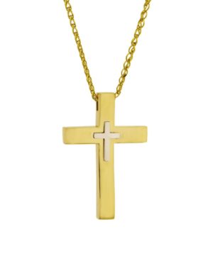 Χρυσός Ανδρικός Σταυρός Κ18 (061754)