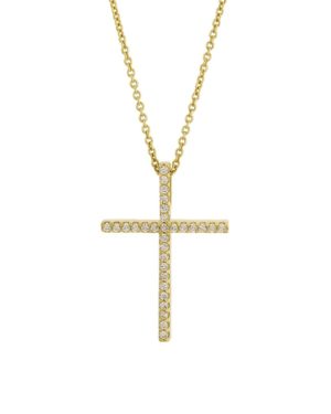 Χρυσός Γυναικείος Σταυρός Κ14 (063840)