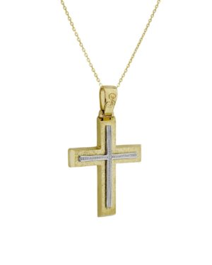 Χρυσός Ανδρικός Σταυρός Κ14 (093480)