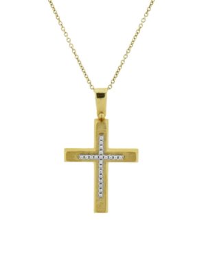 Χρυσός Γυναικείος Σταυρός Κ14 (079886)