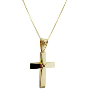 Χρυσός Γυναικείος Σταυρός Κ14 (090850)