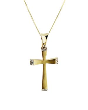 Χρυσός Γυναικείος Σταυρός Κ14 (094562)