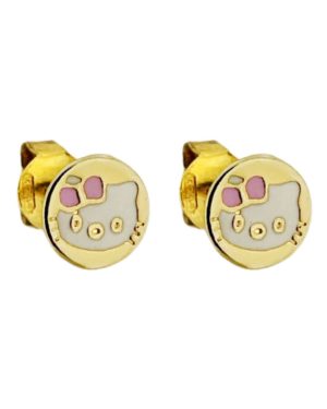 Χρυσά Παιδικά Σκουλαρίκια Hello Kitty Κ9 (103995)