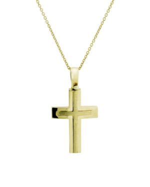 Χρυσός Ανδρικός Σταυρός Κ14 (076299)