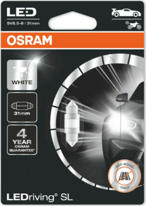 Osram C5W LEDriving SL Festoon 31 mm (Blister) 12V 1τμχ