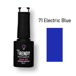 Ημιμόνιμο Βερνίκι Trendy Soak Off No71 Electric Blue 6ml