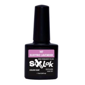 Ημιμόνιμο Βερνίκι SixLak Uv & Led Soak Off No147 Electric Lavender 8ml