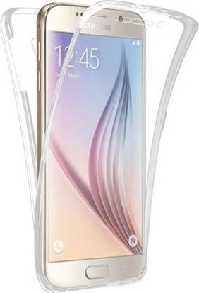 OEM Front & Back Silicone Two Crystal Διάφανο (Galaxy A7 2018)