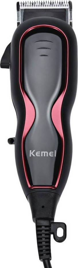Kemei KM-1027 Επαγγελματική Κουρευτική Μηχανή Ρεύματος Black/Red