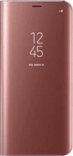 OEM Clear View Book Διαφανές Ροζ (Samsung Galaxy A50)