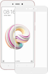 Full Face Tempered glass / Αντιχαρακτικό Γυαλί Πλήρους Οθόνης 3D Για Xiaomi Redmi 5A Άσπρο