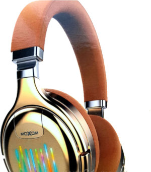 Ασύρματα Ακουστικά Headphones 5.0 MOXOM MXX-WL14 - Καφέ