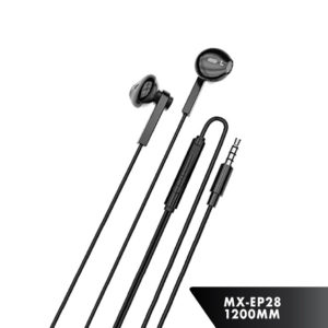 Moxom MX-EP28 Earbuds Handsfree με Βύσμα 3.5mm Μαύρο