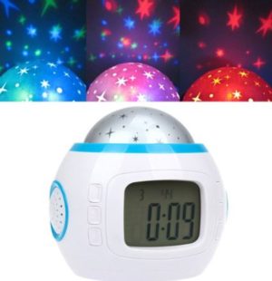 Star sky projector alarm clock