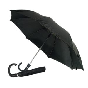Ομπρέλα Σπαστή Υ56cm Μαύρο Ανδρική Φ100cm Αυτόματη