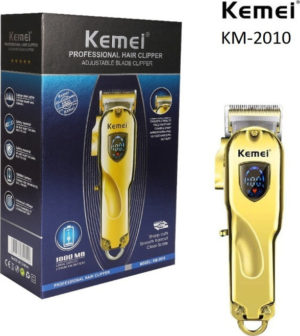 Επαναφορτιζόμενη κουρευτική μηχανή KEMEI KM-2010 81155 | Χρυσή