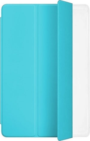 Samsung Galaxy Tab A7 10.4 (2020) T500 / T505 Tri-fold Stand Case Front and Back Silicone Transparent Light Blue (oem)