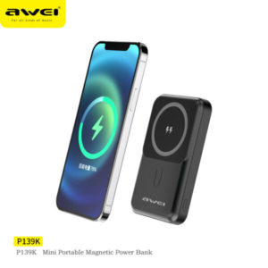 Awei P139K Power Bank Magnetic Wireless with Stand 10000mAh
