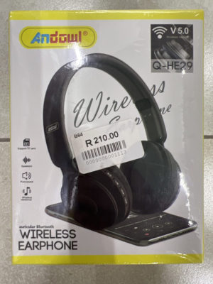 Andowl Q-HE29 Bluetooth Wireless Over Ear Hi-Fi Headphones Μαύρο