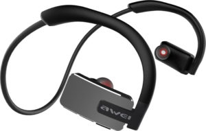Bluetooth Awei A883BL Waterproof Sport Ear-Hook Neckband Headphones Ασύρματα Ακουστικά - Γκρι