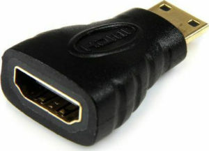 Αντάπτορας Andowl Mini HDMI (M) σε HDMI (F) Black