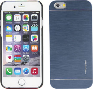 iPhone 6 Plus - θήκη Αλουμινίου Μπλε Ανθρακί Motomo