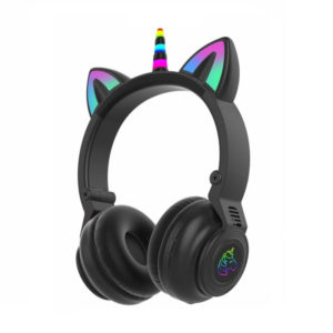 Unicorn STN27 Ασύρματα Bluetooth Over Ear Ακουστικά με 7 ώρες Λειτουργίας Μαύρα