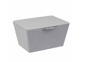 Wenko - Κουτί μπάνιου με καπάκι Brasil γκρι 19x15,5x10cm 225991121