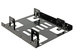 DELOCK Tray μετατροπής από 3.5 σε 2x 2.5, Metal, Black 18210