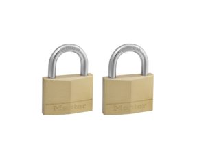 Masterlock - ΣΕΤ 2 λουκέτα μπρούτζινα 50mm με ίδιο κλειδί 150500112