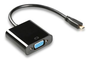 POWERTECH αντάπτορας micro HDMI (M) σε VGA (F) PTH-027 με Audio, μαύρο PTH-027