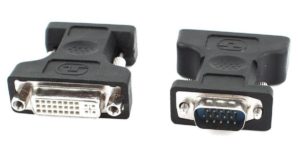 POWERTECH αντάπτορας VGA σε DVI 24+5 CAB-G016, συμβατό με 24+1, μαύρος CAB-G016
