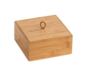 WENKO - Κουτί Μπάνιου Bamboo με καπάκι Terra 15X15X7 239231121