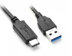 POWERTECH καλώδιο USB 3.0 σε USB-C CAB-UC013, 1m, μαύρο CAB-UC013