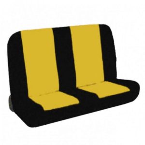 Κάλυμμα Πισινών Καθισμάτων Αυτοκινήτου Neopren Type R Μαύρο-Κίτρινο 2 Τεμάχια 0006131