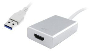 POWERTECH αντάπτορας USB 3.0 σε HDMI PTH-022 με Audio, ασημί PTH-022