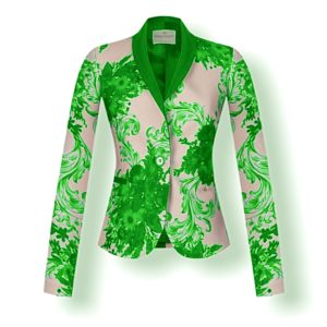 Γυναικείο φλοράλ σακάκι Rinascimento - M, Πράσινο