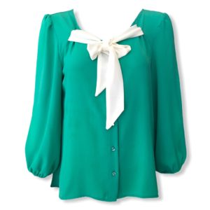 Πράσινο σμαραγδί πουκάμισο με φιόγκο Rinascimento - XL, Σμαραγδί πράσινο