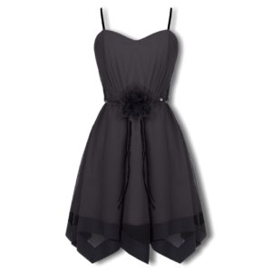 Μαύρο φόρεμα από τούλι Rinascimento - M, Μαύρο